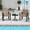 Brown, variant on Gymax 3 Piece Patio Rocking Set 2 Rocking Chairs w/ Tempered Glass Side Table Black