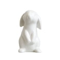 thumbnail image 2 of Dalazy Mini Ceramic Rabbit Figurines White Miniature Bedroom Sculpture Modern Style Statue for Furnishings Decoration Type G, 2 of 7