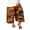 yue866-Orange, variant on Women's Baggy Cargo Camo Wide Leg Harem Cropped Pants Plus Size Camouflage Trousers with Pockets Yellow S