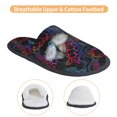 thumbnail image 3 of Fotbe Sea Turtle Pantuflas Peludas para Mujer con Estampado, Zapatillas de Peluche, Zapatos de Invierno para Casa, Uso Interior y Exterior-Large, 3 of 8