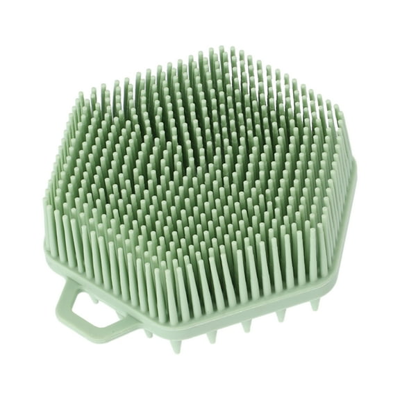 Unique Bargains Double Side Body Bath Brush 3.70"x3.66"x1.50" 1 Pc Green