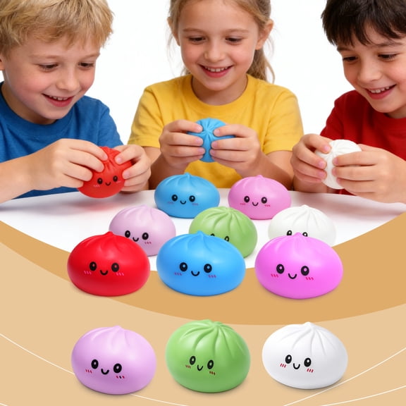 Easter Egg Fidget Toys Stress Ball - Slow Rising Sensory Eggs for Easter Basket Stuffers, Colorful Marbled Anxiety Relief Toys for Adults by PALIFEUR