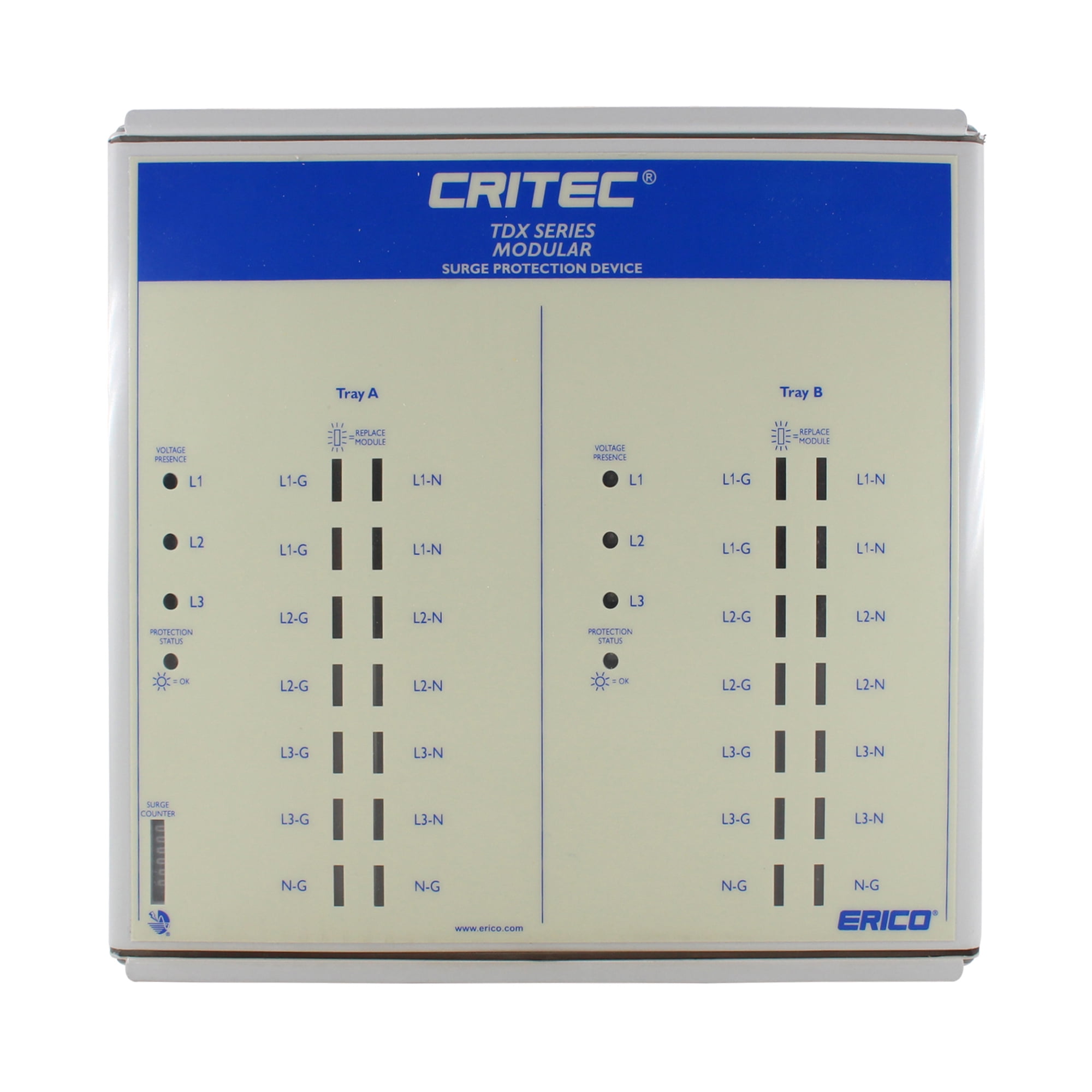 Caddy Tdx400s 1 8 Eritech Nvent 3 Phase Surge Protection Device 1 8v Walmart Com