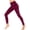 Wine, variant on pstuiky Plus Size Leggings for Women, Women Solid Color High Waisted Yoga Leggings with Pockets Workout Butt Lifting Leggings Plus Size Fitness Compression Tights Dark Gray XL
