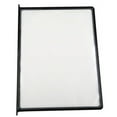 thumbnail image 2 of M&T Displays Reference Organizer Pocket Double-Sided Black 8.5x11 Inch Letter Front Loading Corner Tuck Easy Load Pivoting Catalog Menu Holder (10 pack), 2 of 5
