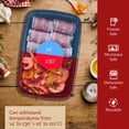 thumbnail image 3 of Reli. Contenedores de preparación de comidas (paquete de 50, 32 oz.) | Recipientes para alimentos de 1 compartimento con tapas | Apto para microondas, congelador y lavavajillas - Bento Box, 3 of 5