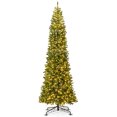 thumbnail image 1 of Gymax 12 FT Tall Prelit Hinged Artificial Christmas Tree Quick Power Connector Outdoor, 1 of 1