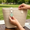 thumbnail image 4 of Kmonabie Tropical Leaf Shaped Hat Clip, Sturdy Metal Spring Clip Portable Cap Stand, Multipurpose Hat Holder for Baseball Cap Sun Hat Bag Strap Outdoor,Mint Green, 4 of 6
