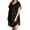 Black, variant on Women's Amanda Rich 412-40X Plus Bias Cut Satin T-Shirt Gown (Coral XL)