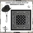 thumbnail image 2 of Porch Goose Cowboy Outfit – Western Hat & Bandana Set for 17"/23" Lawn Goose Decor (Black), 2 of 12