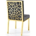 thumbnail image 2 of Pemberly Row Chaise de Salle à Manger Moderne en Velours de 20 Po H, Gris (Ensemble de 2), 2 of 6