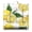 Lemon Lover Medita, variant on Desert Cactus Art Pillow ā 22x22 Inch Square Cushion, Dutch Velvet, Retro Southwestern Landscape (Arid Elegance Style)