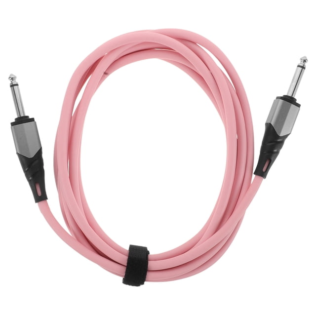 Cable de audio para guitarra eléctrica, de PVC, 3 m, para bajo, conector jack de 6,5 mm, para guitarra, tarjeta de sonido móvil