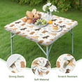 thumbnail image 4 of Dog Love Rainbow Square Fitted Tablecloth with Elastic Edge,Square Table Cover,Washable Elastic Table Cover for Home Kitchen Party Decor 34"x34", 4 of 6