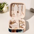 thumbnail image 6 of Christmas Travel Portable Decorative Box - Square Jewelry Storage and Organizer Box for Rings, Earrings, Necklaces, and Bracelets - Suitable for Girls and Women - Necklace Organizer Box, 6 of 6