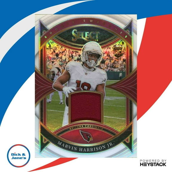 2024 Select Marvin Harrison Jr. Rookie Swatches White Prizm 69/75 RC Cardinals
