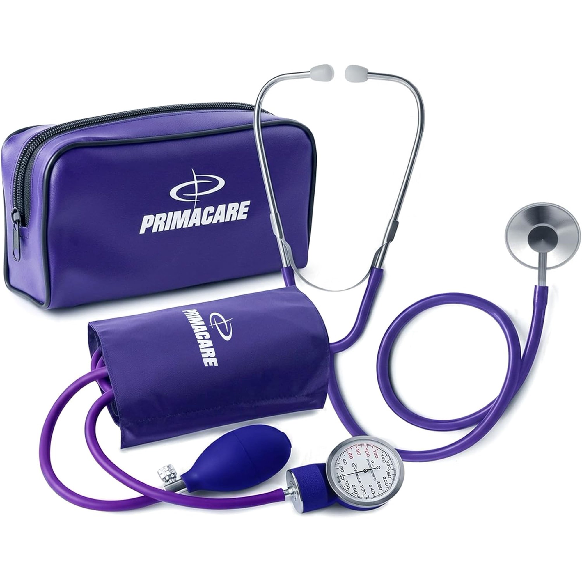 Primacare DS-9197-PU Classic Series Adult Blood Pressure Kit with Stethoscope, Purple