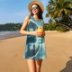 thumbnail image 3 of Fotbe Polar Bear On Iceberg Vestido de Verano sin Mangas para Mujer – Vestido Midi Línea A, Estilo Camiseta Floral, Vestido Playero Casual y Fluido, 3 of 7