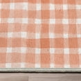 thumbnail image 6 of Crayola Collection By Well Woven Solid Plaid Coral 7'10" x 9'10" Area Rug, 6 of 7