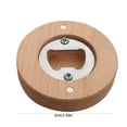 thumbnail image 3 of Dvkptbk Bottle Opener Wooden Bottle Opener Home Round Beer Bottle Opener Fridge Sticker Magnetic Beer Bottle Opener Easy Portable Bottle Opener Kitchen Utensils & Gadgets, 3 of 6