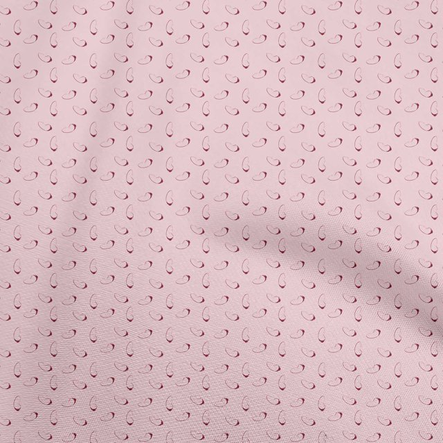 oneOone Cotton Cambric Light Pink Fabric Fresh Craft Projects Decor Fabric Printed By The Yard 56 Inch Wide