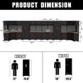 thumbnail image 3 of HPDMC Garage Storage Cabinet System, 32PCS Garage Cabinets and Storage System Kit Workshop Set with Steel Cabinet, Cabinet Drawers, Workbench, Red Handle, 3 of 8