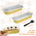 thumbnail image 2 of Eummy 150 Pzas Mini Loaf Pans con Tapas y Cucharas 200 Ml Papel de Aluminio Antiadherente Aluminum Loaf Pans Recipiente Cuadrado de Papel de Aluminio Bread Resistente Al Calor Pastel Estrecho para Hornear Pans, 2 of 9