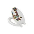 thumbnail image 3 of Croydex Round Decorative Wood Toilet Seat, Soft Close, Colorful Giraffes, 3 of 7
