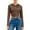 1Brown, variant on Women's Zip Up Hoodie Cropped Sweatshirt Y2K Tops Fall Outfits 2025 Trendy Casual Jackets,Color:Brown,Size:M