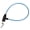 Blue, variant on OCCOA 8x640mm Cable Anti Theft Bike Lock for Cycling, 25 Inch Self Coiling Steel Wire Lock for Scooter Motorcycle, with 2 Keys ,Black