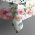 thumbnail image 3 of Pioneer Flower Floral Print Pattern Rectangle Tablecloth 60"x84",Waterproof Polyester Rectangle Table Cloth, Wipeable Spillproof Polyester Tablecloth for Dining, Camping, Indoor and Outdoor, 3 of 5