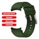 thumbnail image 5 of Banda de silicona para Samsung Galaxy Watch4 Smart Watchband Strap (Verde militar), 5 of 9
