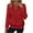 Red, variant on qucoqpe Women's Long Sleeve V Neck Quarter Zip Pullover Sweater Tops with Pockets 2025 Fall Winter Outfits