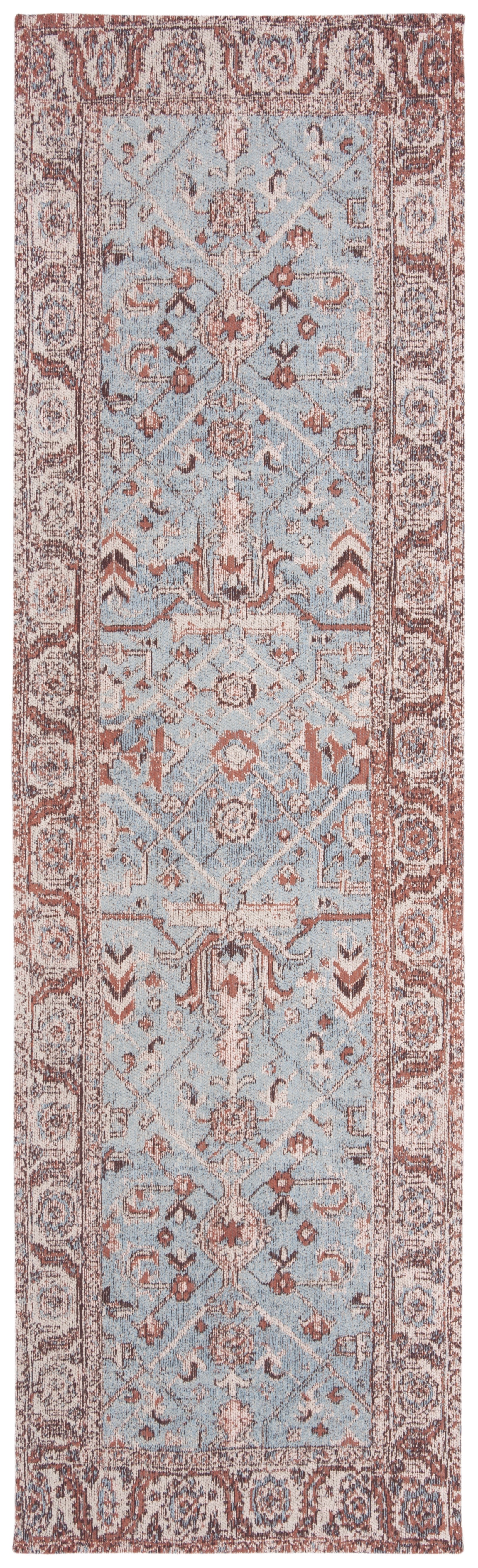 SAFAVIEH Classic Vintage Paskal Traditional Runner Rug, Blue/Red, 2'3" x 8'
