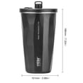 thumbnail image 2 of Botella de agua termal para deportes al aire libre, taza de agua de 600ML, color negro, 2 of 4