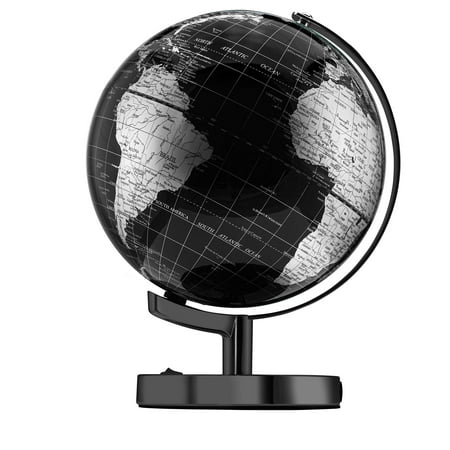 Little Chubby One 10.5 Inch (8 Inch Dia) Illuminated LED World Globe for Kids & Adults - STEM - Colorful Informative Easy to Read Light Up Globe Lamp with Stand for Learning Education ( Missing Power Cable)