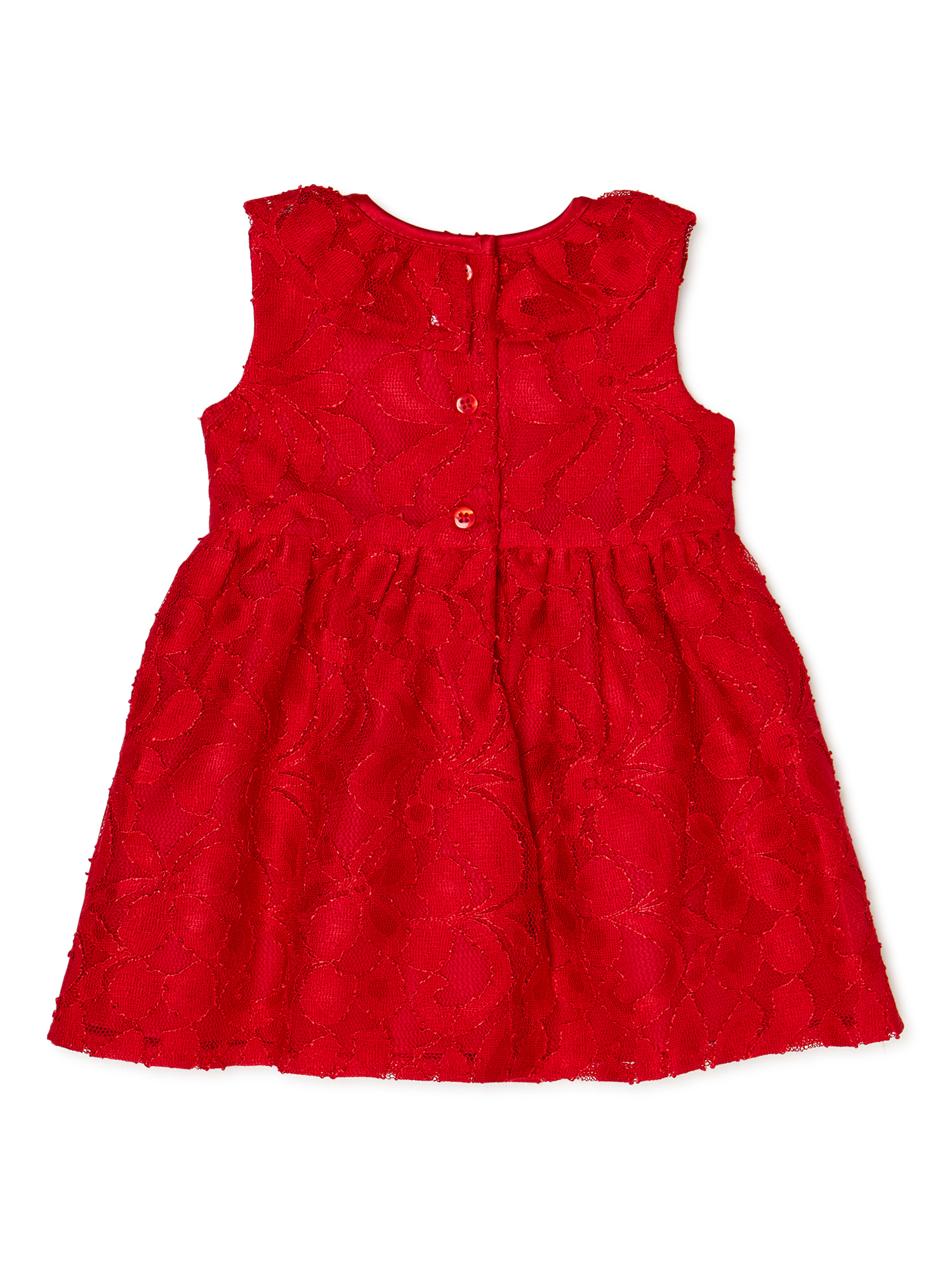 Wonder Nation Toddler Girls Lace Christmas Dress & Velvet Shrug, 2-Piece Set, Sizes 2T-5T - image 4 of 5
