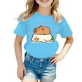thumbnail image 1 of Huanglei Été Garçons Filles Col Rond Imprimé Animal Dessin Animé T-Shirt Décontracté Manches Courtes Tee Tops, 1 of 4