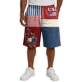 thumbnail image 5 of 4th of July Shorts for Men - 250th Anniversary Patriotic Print Shorts, Stars and Stripes Casual Summer Beach Holiday Shorts L, 5 of 6