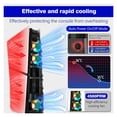 thumbnail image 3 of Prociv RGB Cooling Fan for PS5 Slim,Cooler Fan for Gaming Console,Cooling System for Playstation 5 Slim,Horizontal Cooling Accessories,with 3 High-Speed Cooling Fans (Black), 3 of 12