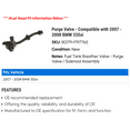 thumbnail image 2 of Purge Valve - Compatible with 2007 - 2008 BMW 335xi, 2 of 2
