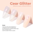 thumbnail image 5 of modelones Nail Strengthener, Glitter Clear Nail Natural Concealer Foundation Polish Air Dry Nail Growth Polish for Damaged Nails Imperfection Masking Gifts for Women 15ml, 5 of 9