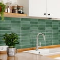 thumbnail image 2 of DEWOO 10 Sheet Peel and Stick Backsplash Tile,3D Self Adhesive Wall Tiles Stick on Backsplash for Kitchen,Bathroom,Camper (12"×12",Light Green), 2 of 14