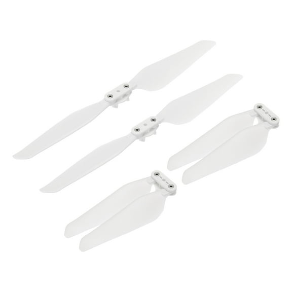 Uxcell 4 Set X8SE RC Propellers Blade Prop 2 Vane 21.5cm Dia Plastic White Folding Paddle Low-Noise Propeller Drone