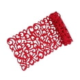thumbnail image 4 of GROWTH TANK Hollow Placemats Household Decorations, 40x11 inch Simple Washable, Rectangle Table Runners Table Mats for Kitchen Dining Home Wedding Desk Red, 4 of 8