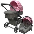 thumbnail image 1 of D´BEBÉ - Carriola Travel System Queen - Carriola Multincional - Ideal para Bebés Recién Nacidos y hasta los 4 años - Incluye Bambineto y Autoasiento - Color Rosa, 1 of 5