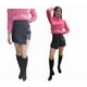thumbnail image 4 of Falda corta de piel negra Ecocuero para mujer, 4 of 5