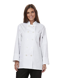 Small White Dickies Chef Womens Classic Coat 