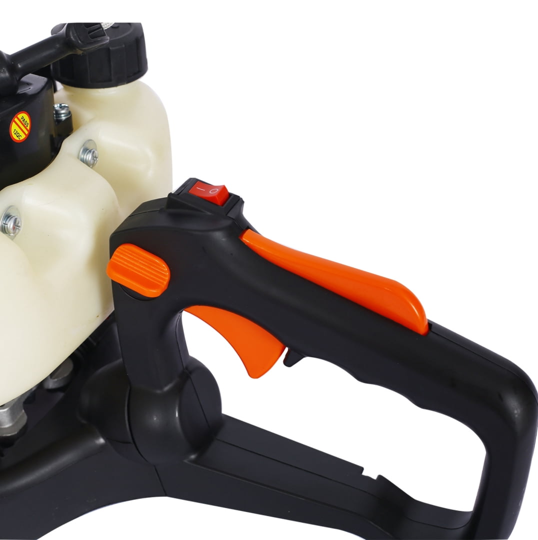 26cc 2-Cycle Gas Hedge Trimmer - 24" Double Sided Blade, Recoil Start, EPA Compliant - Lightweight, Low Noise