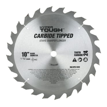 Hyper Tough 10 in. 24T Circular Saw Blades, Steel Material